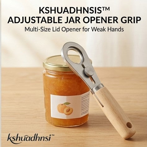 kshuadhnsi™ Adjustable Jar Opener Grip Tool – Multi-Size Lid Opener